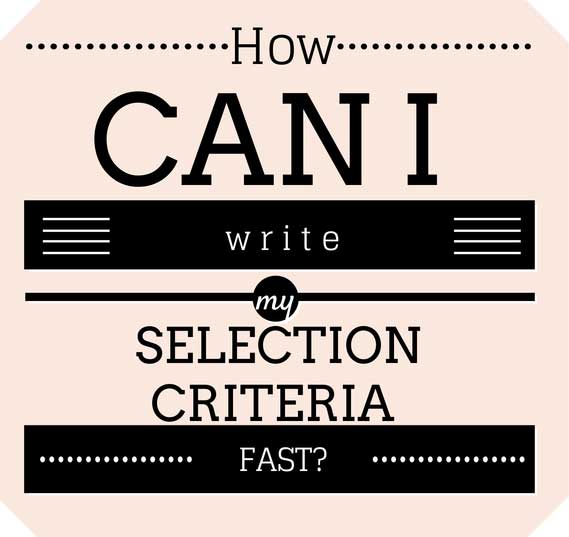 fast selection criteria